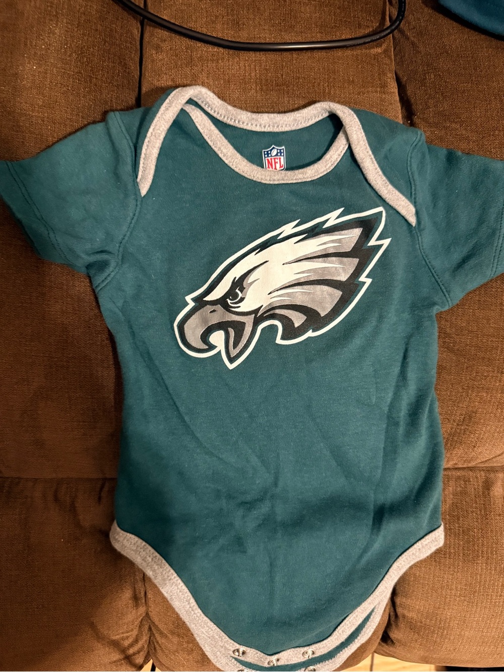 NFL Philadelphia Eagles Teal Baby One-Piece Bodysuit SET OF 2